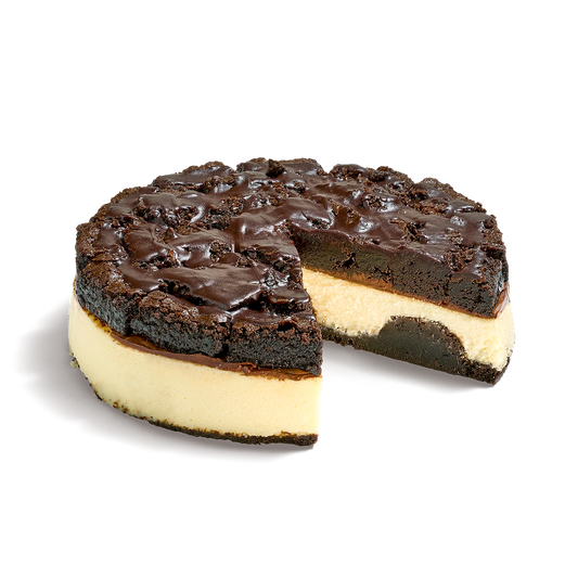 Dip your knife in hot water before cutting.