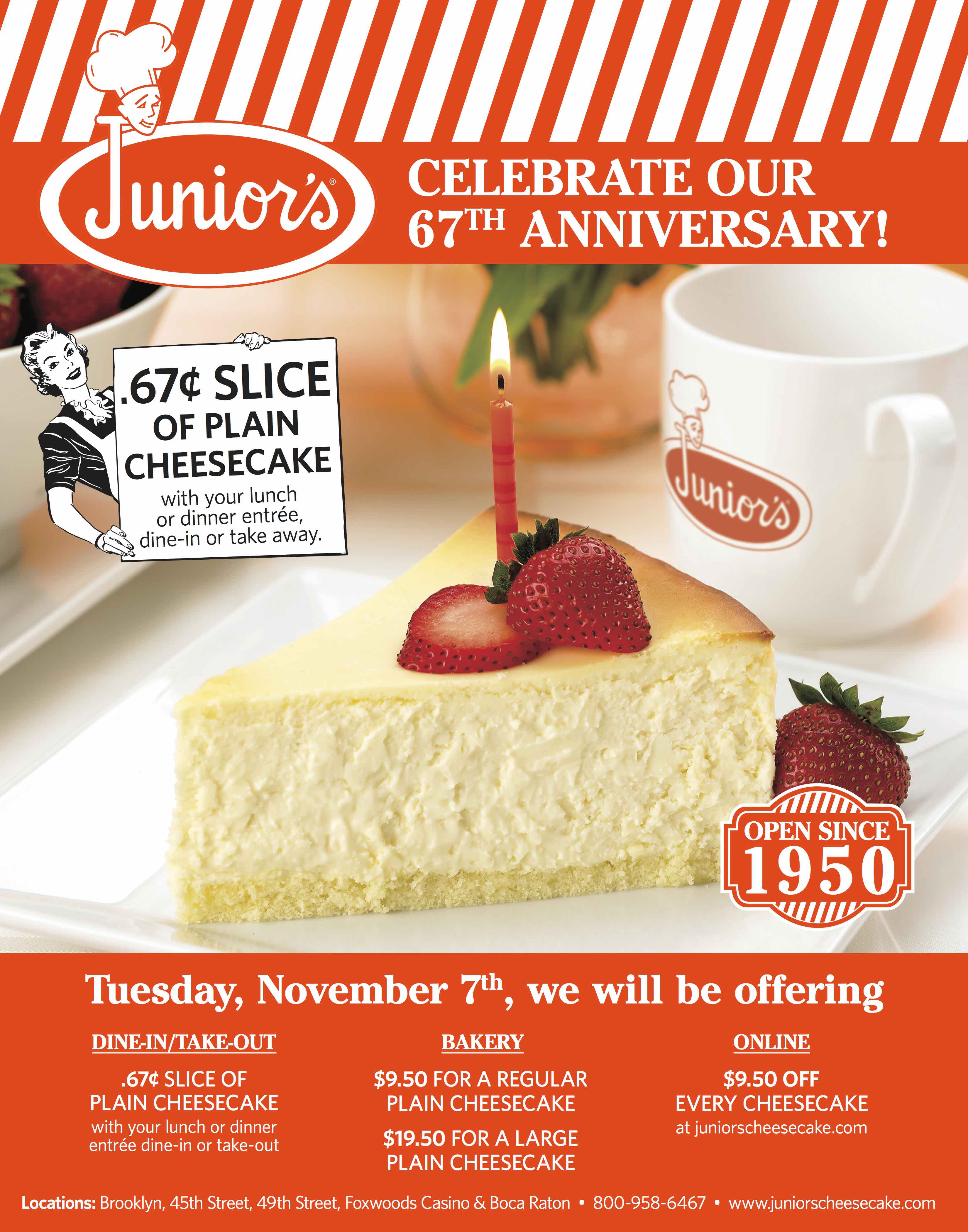 Get Ready to Celebrate our Anniversary! Tuesday November 7th!