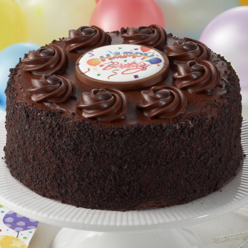 Happy Birthday Chocolate Fudge Layercake