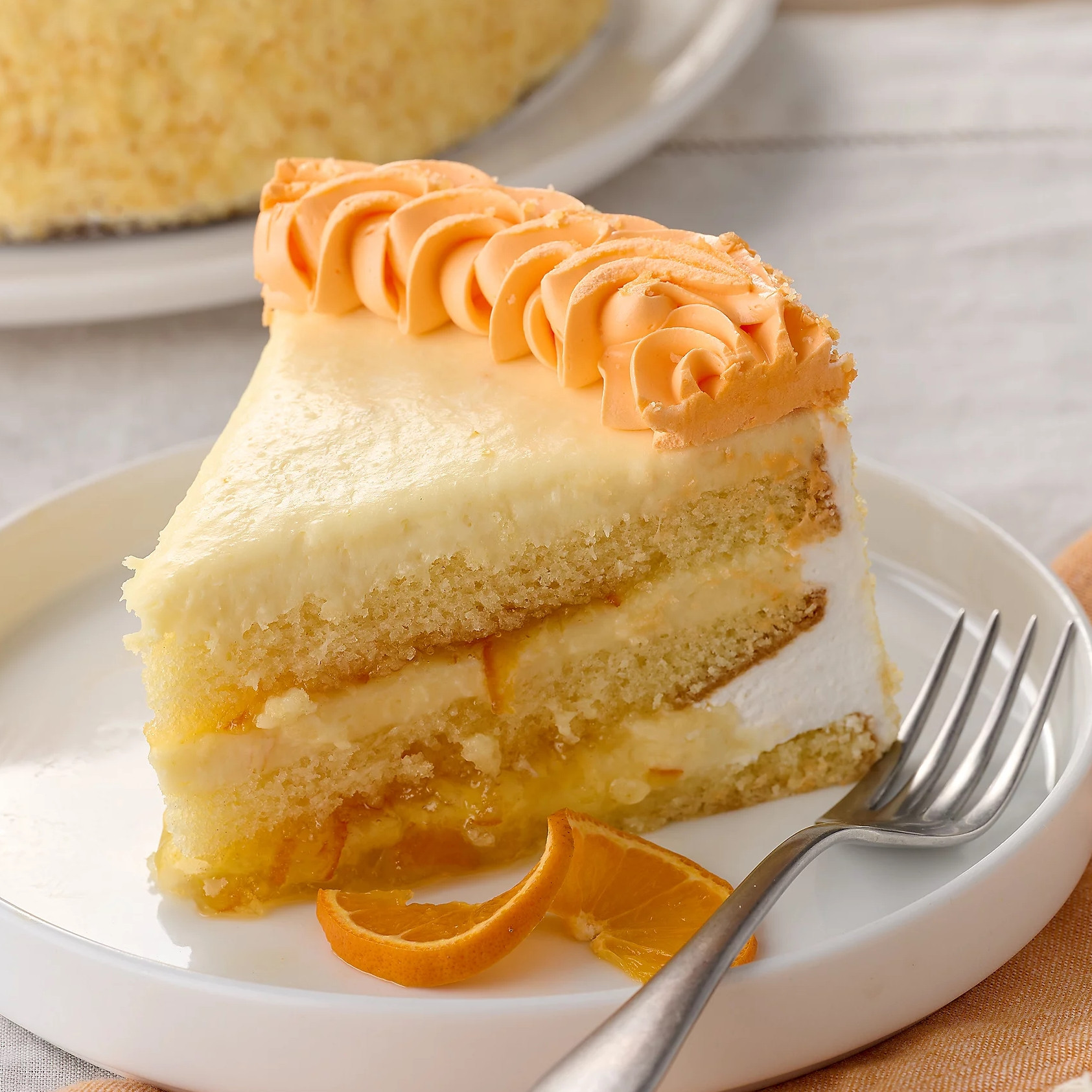 Orange Creamsicle Mousse Layer Cake