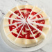 Strawberry Swirl Cheesecake- Sliced 14